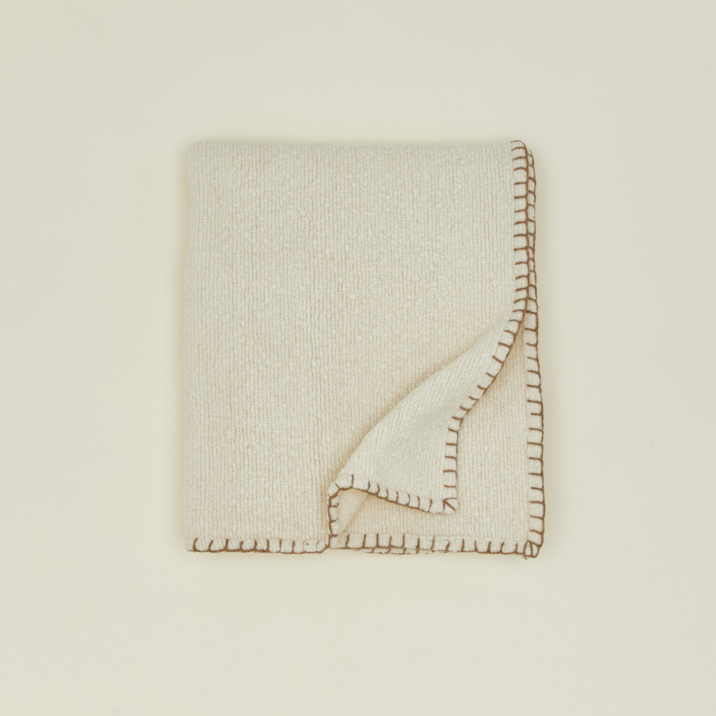 Blanket Stitch Boucle Throw