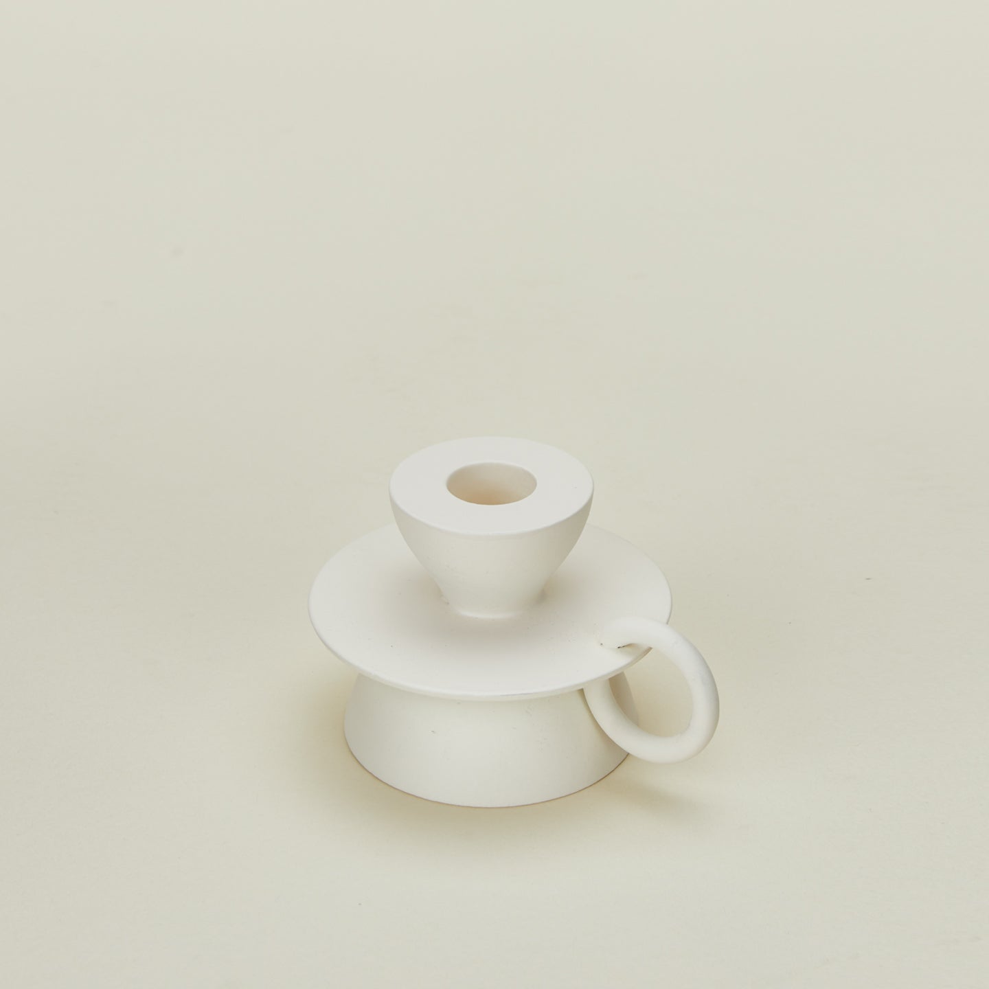 Detailed view of Forge candlestick holder