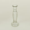 Detailed view of large blown candlestick holder