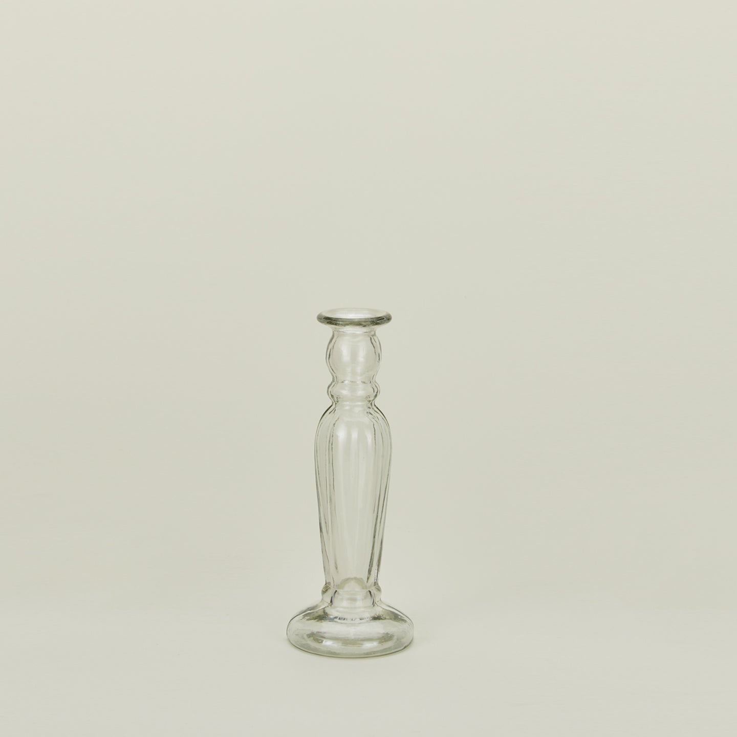 Large blown glass candlestick