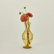 Medium glass vase with florals