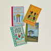 Embroidered Literary Cocktail Napkins, Set of 4