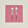 Jean Dubost Salad Servers - Red