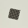 Parquet Handwoven Pot Holder - Black/Flax