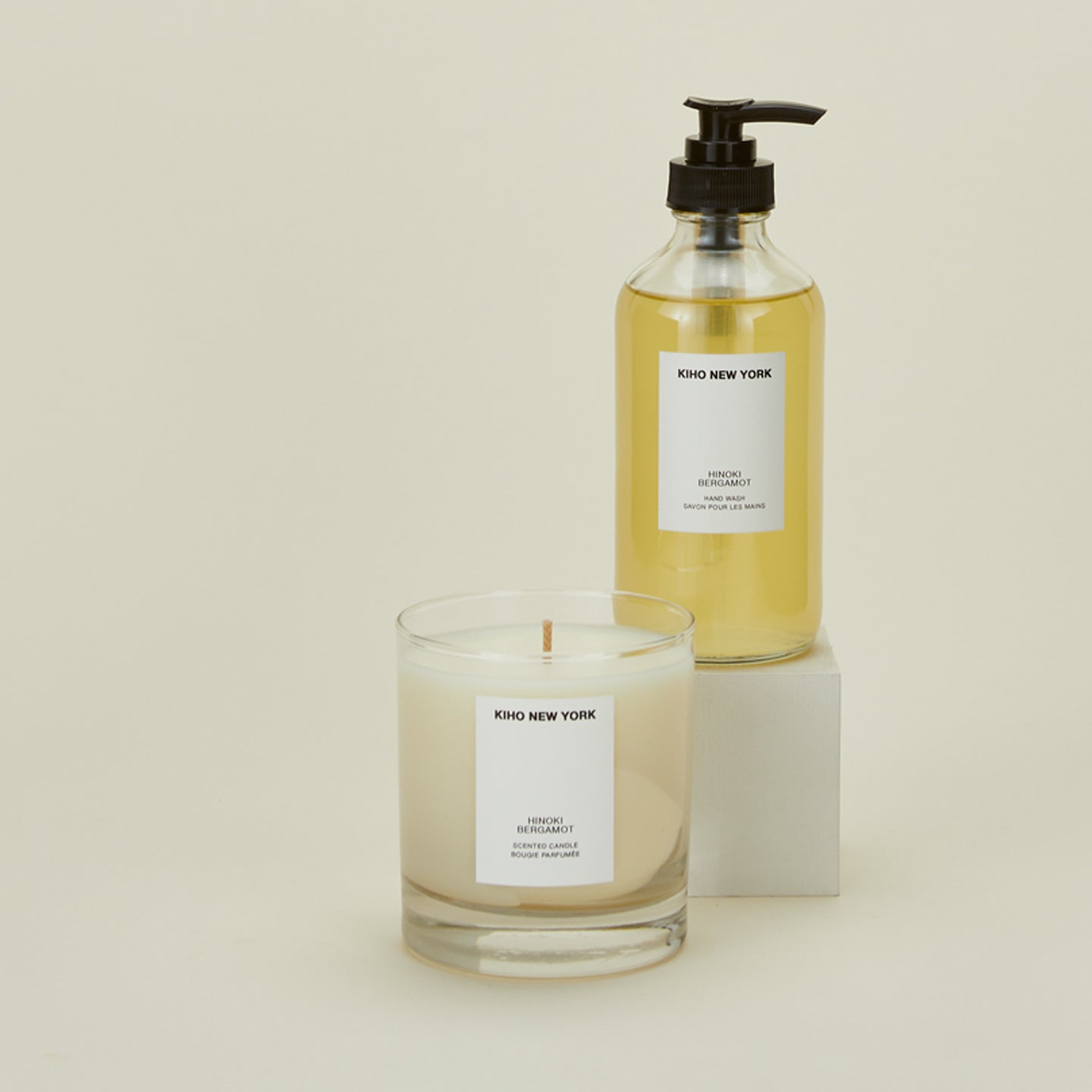 Bergamot candle and handwash