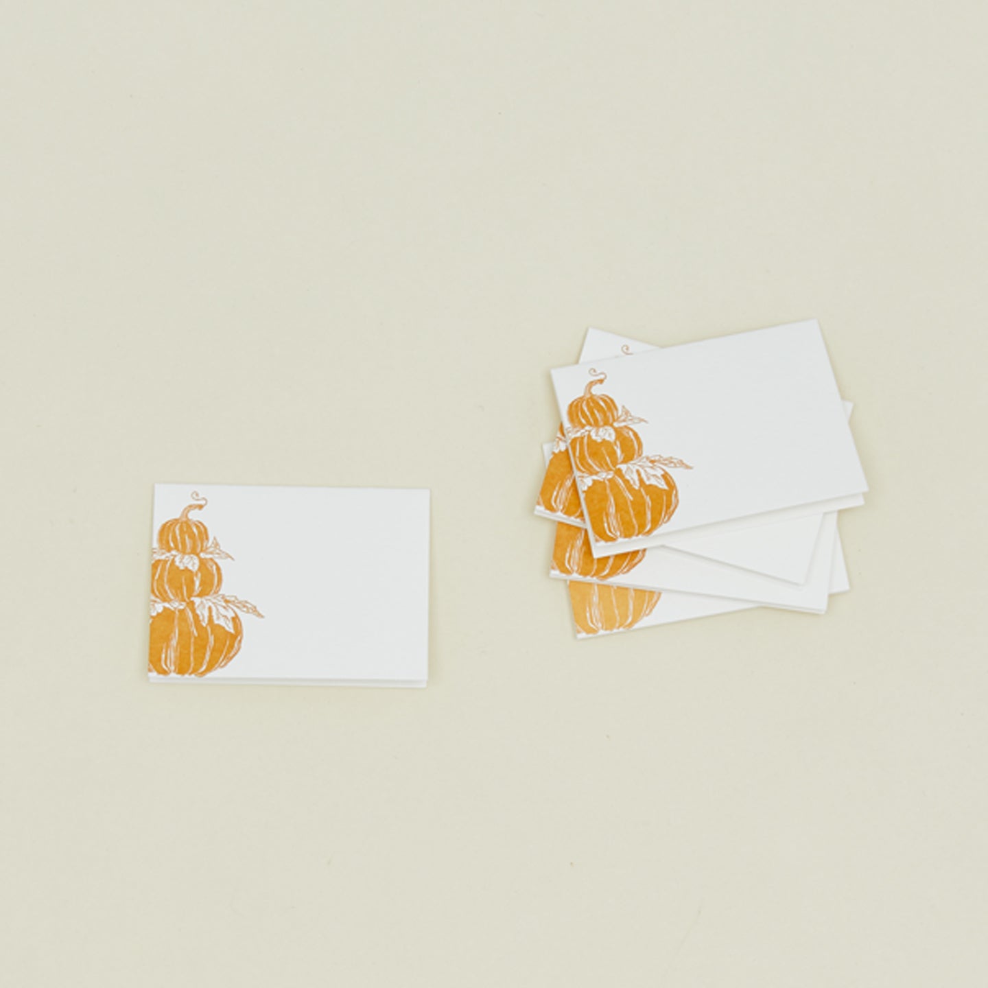 Pumpkin placecards