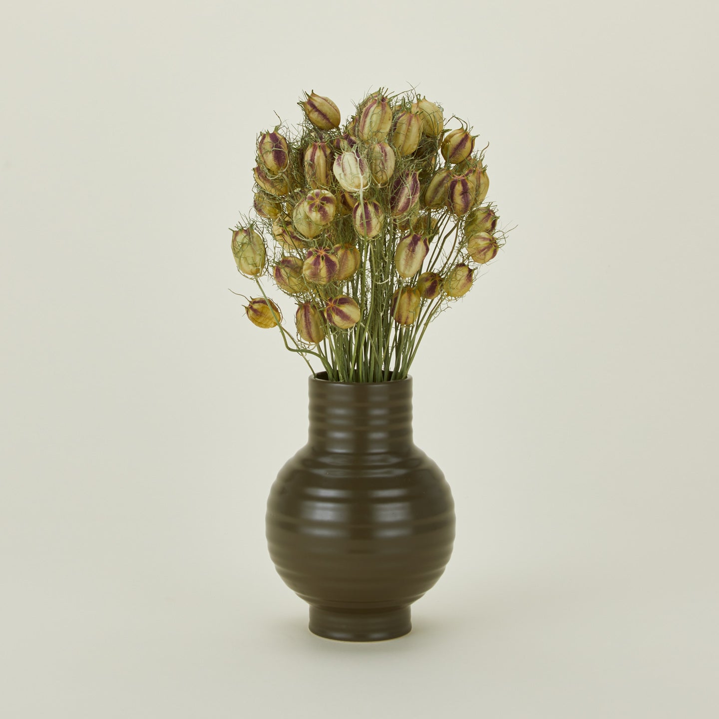 Lovejoy Farms Dried Nigella in essential vase