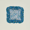 Ruffled Floral Cushion - Evergreen