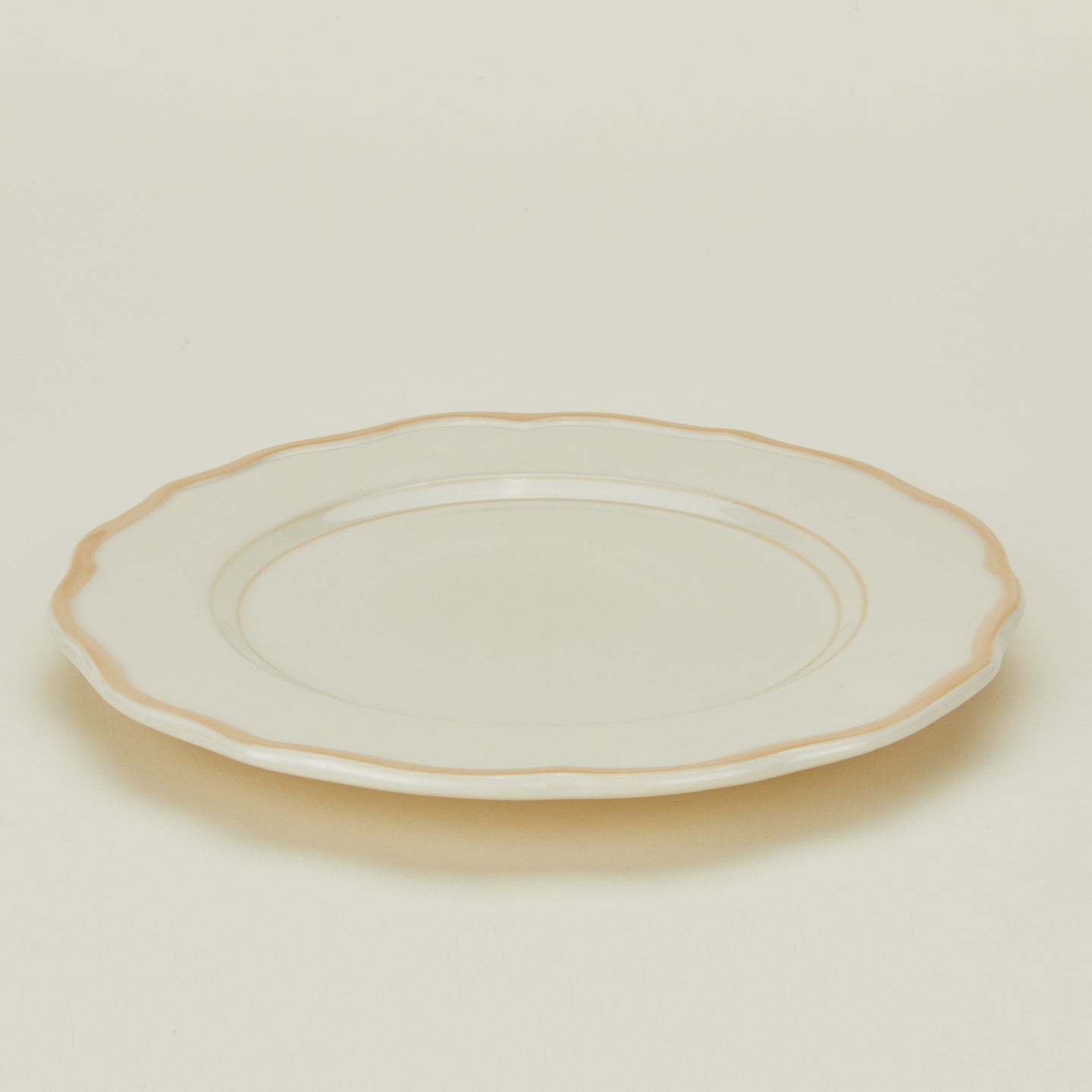 Close up view of ogee edge salad plate