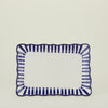 Striped Edge Rectangular Platter