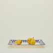 Maison Madison striped edge rectangular platter with pears