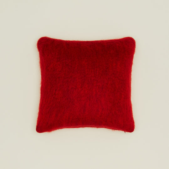 Mohair Pillow - Red