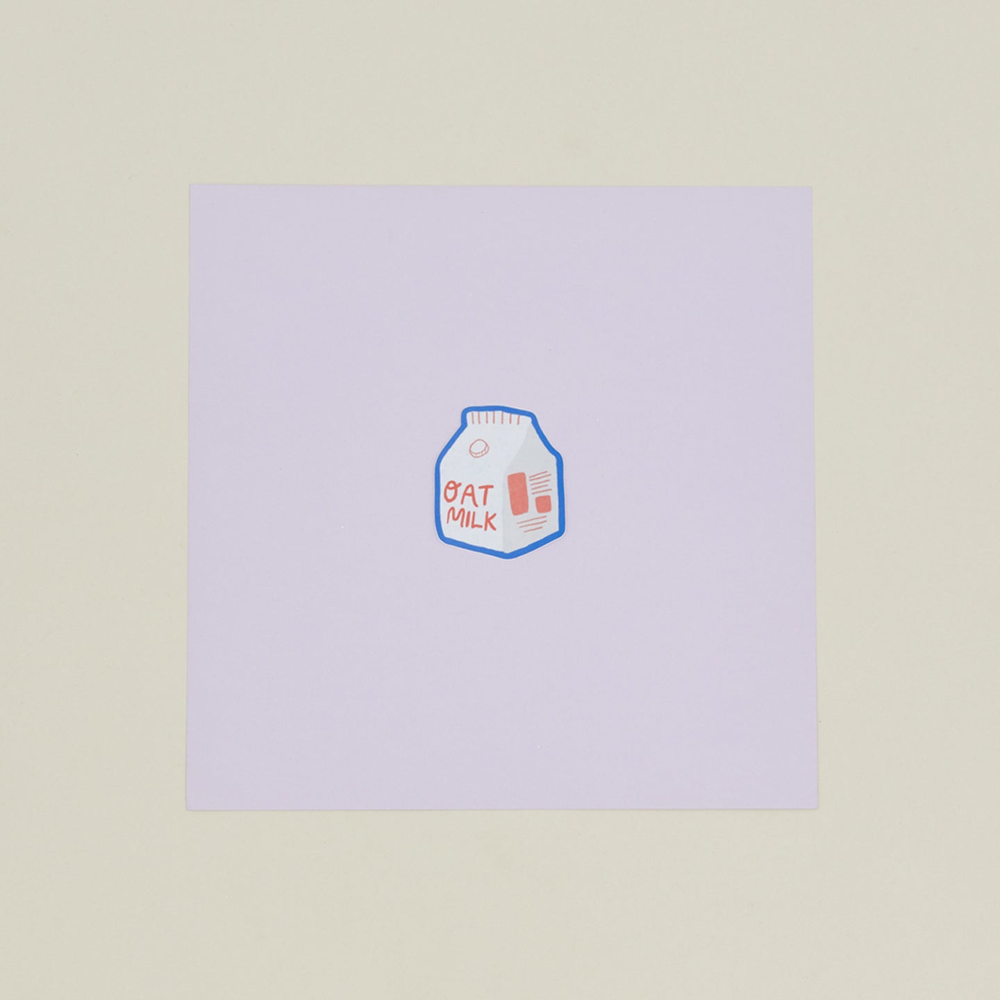 Oat Milk Vinyl Sticker