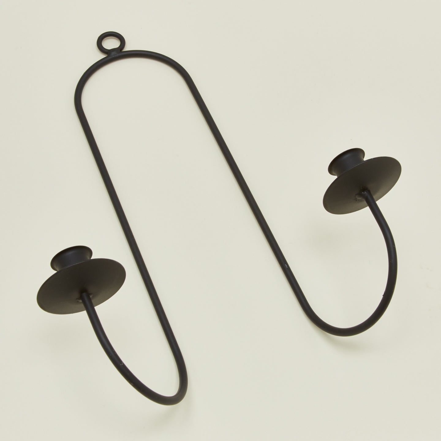 Detailed view of Double Iron Candle Sconce