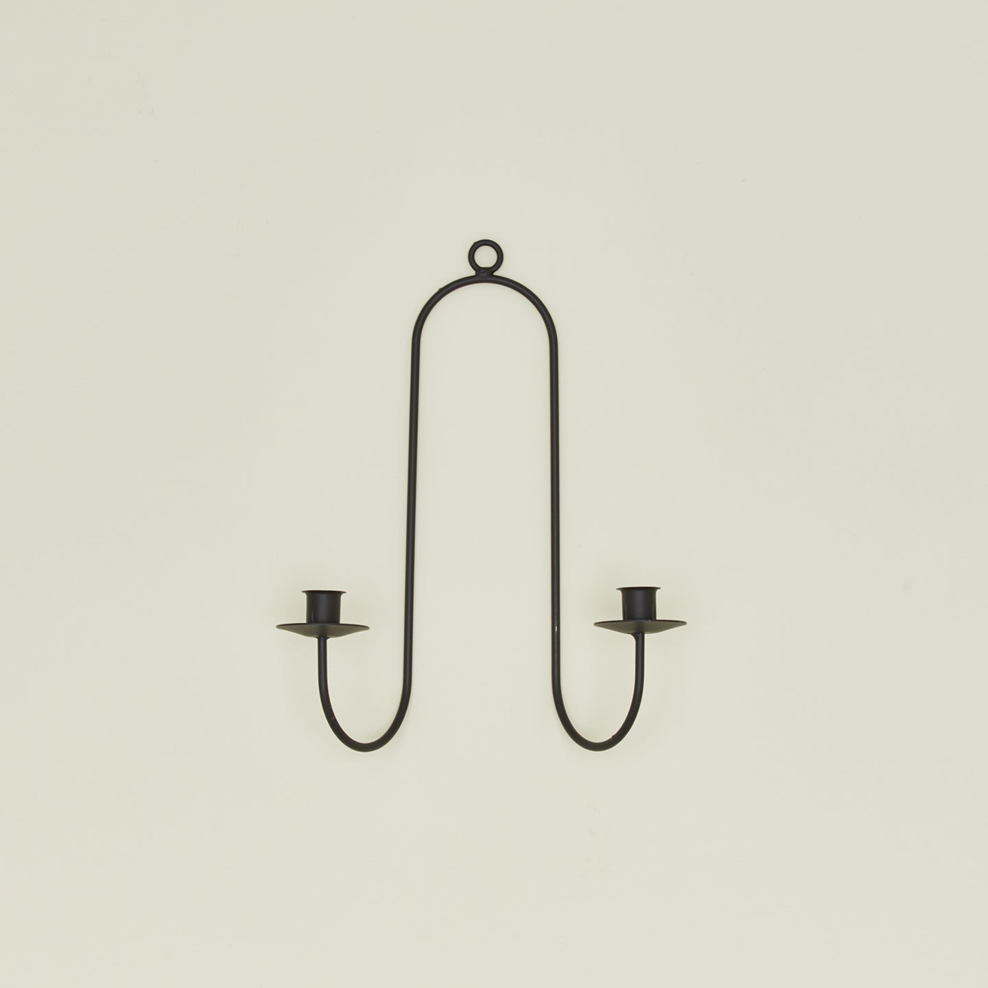 Double Iron Candle Sconce