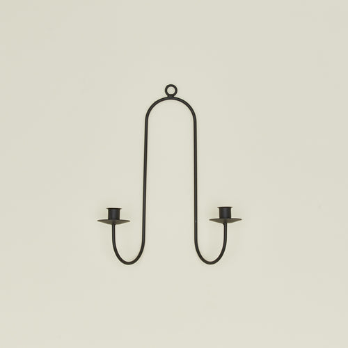 Double Iron Candle Sconce