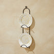 Wall Mounted Double Plate Holder with splatter ware plates. 