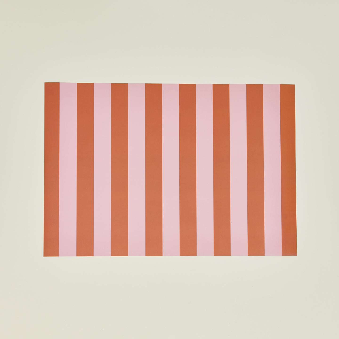 Muchachi terracotta stripe wrapping paper