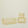 Grid Basket, Set of 3 - Butter
