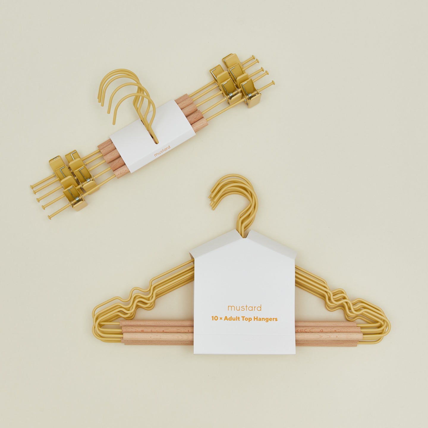 Clip and top hanger in butter