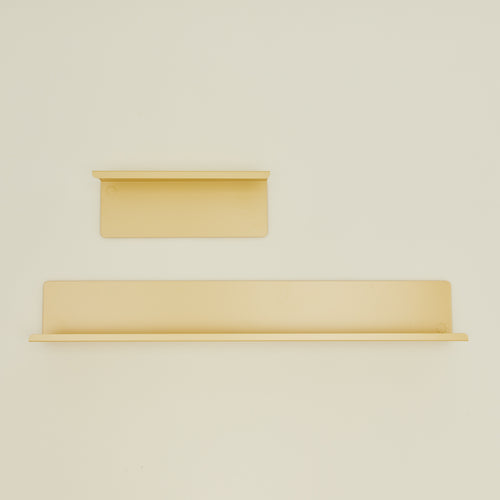 Ledge shelves in butter
