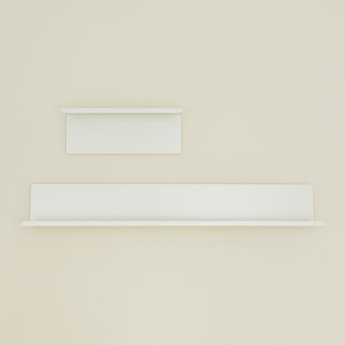 Ledge shelves in chalk