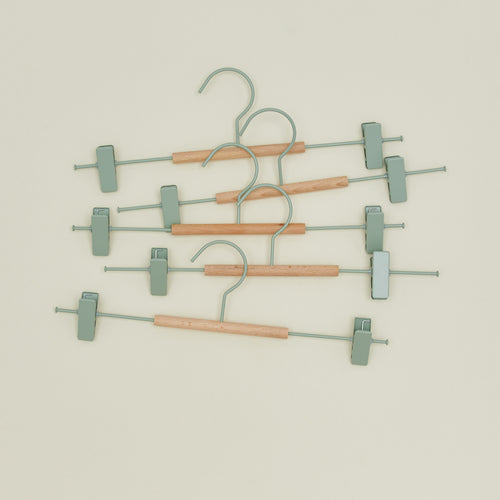 Clip hangers in sage