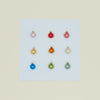Multicolor Mini Glass Ornament, Set of 9