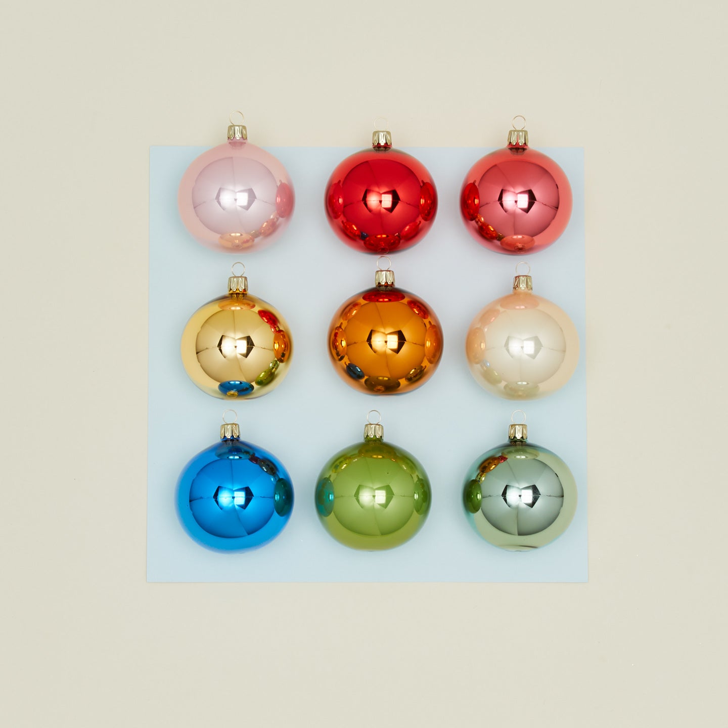 Multicolor Small Ornament, Set of 9