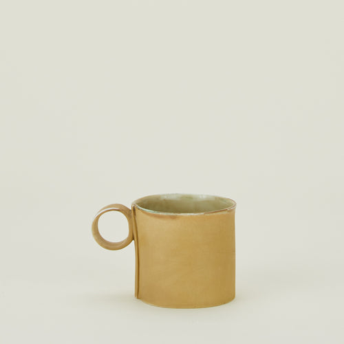 Loop Handled Mug in Ochre Gold.