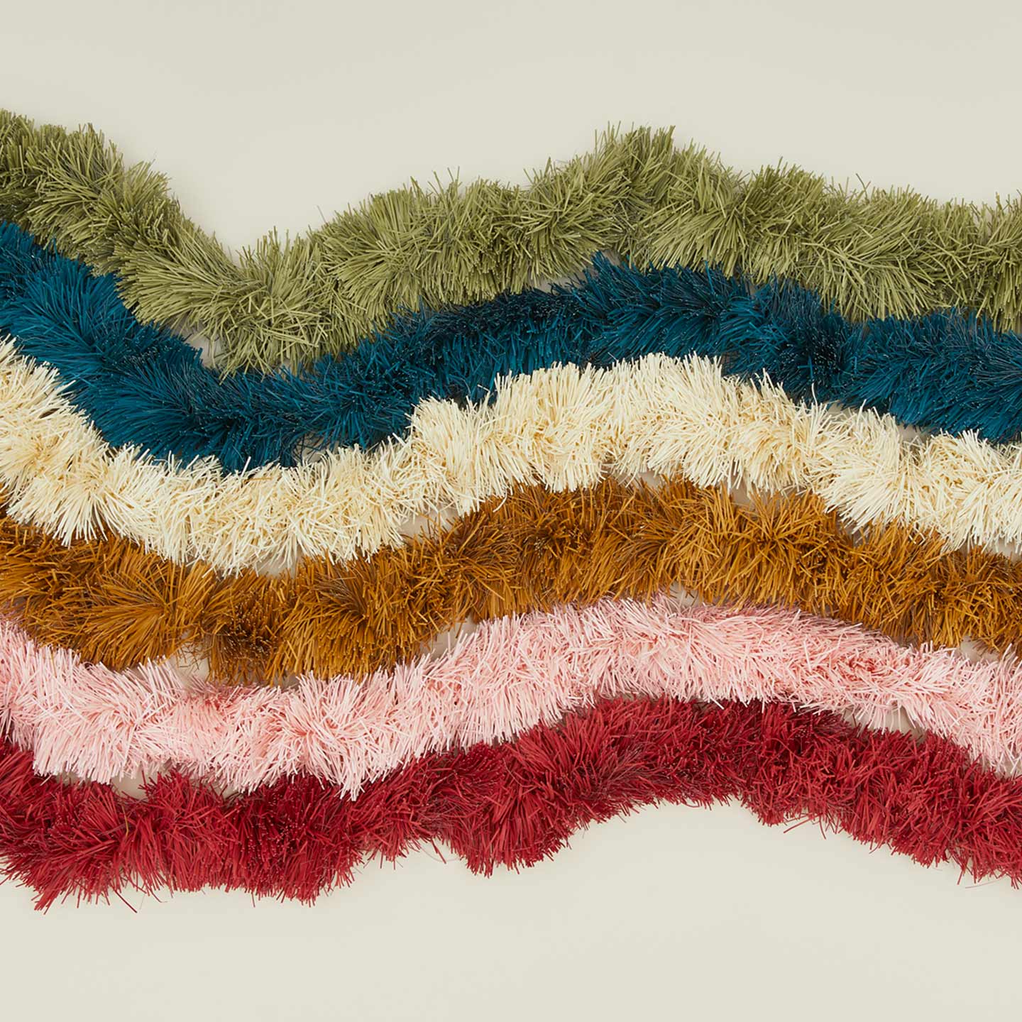 Paper garland in various colors