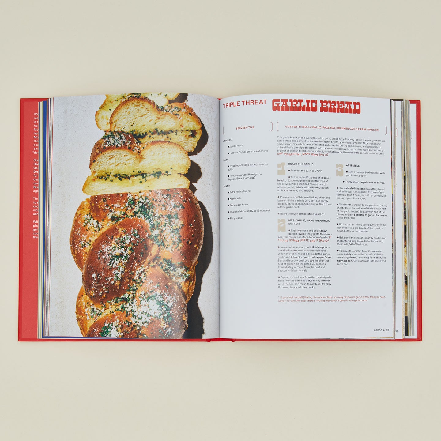 More is More cookbook open