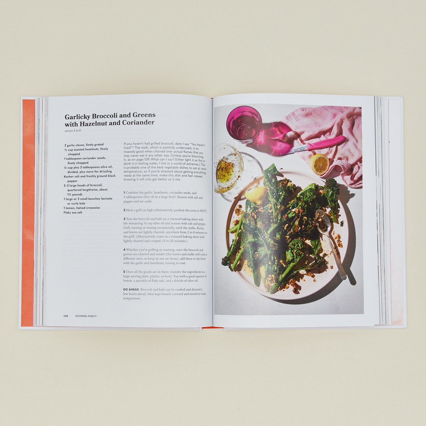 Nothing Fancy cookbook open