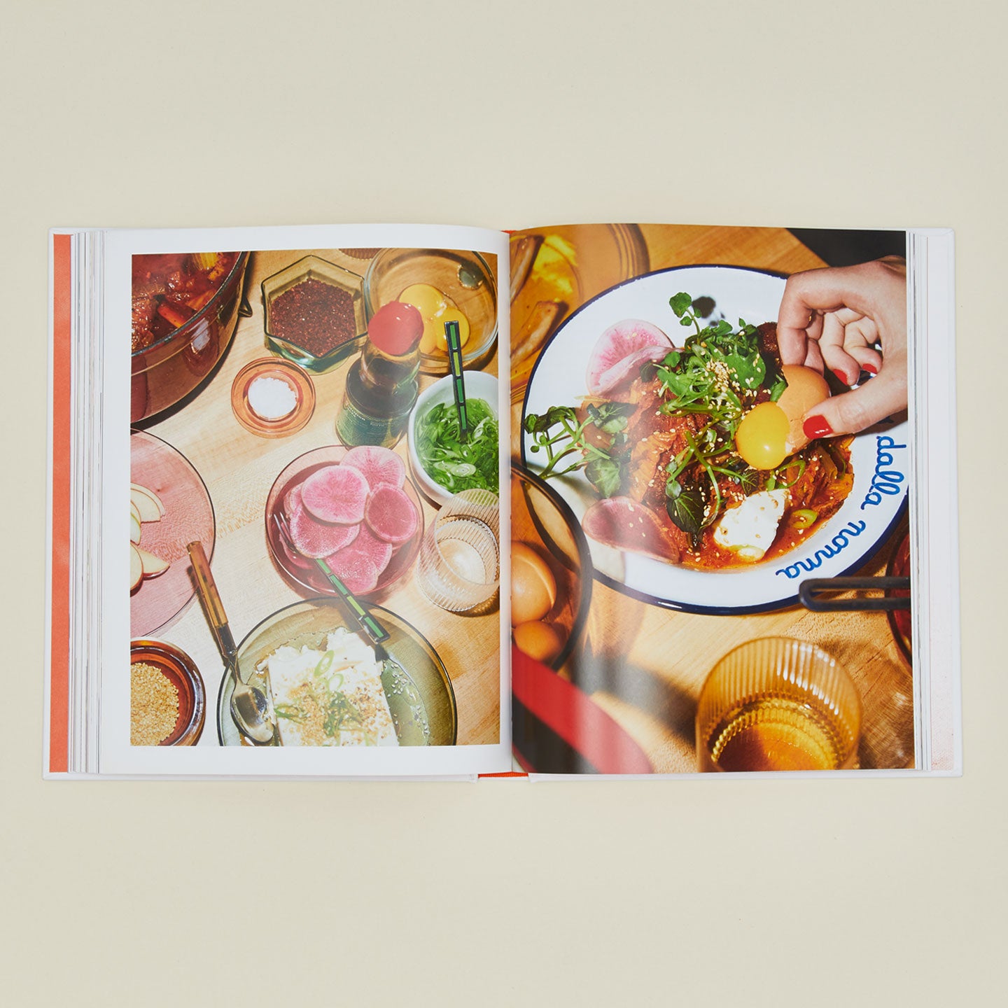 Nothing Fancy cookbook open