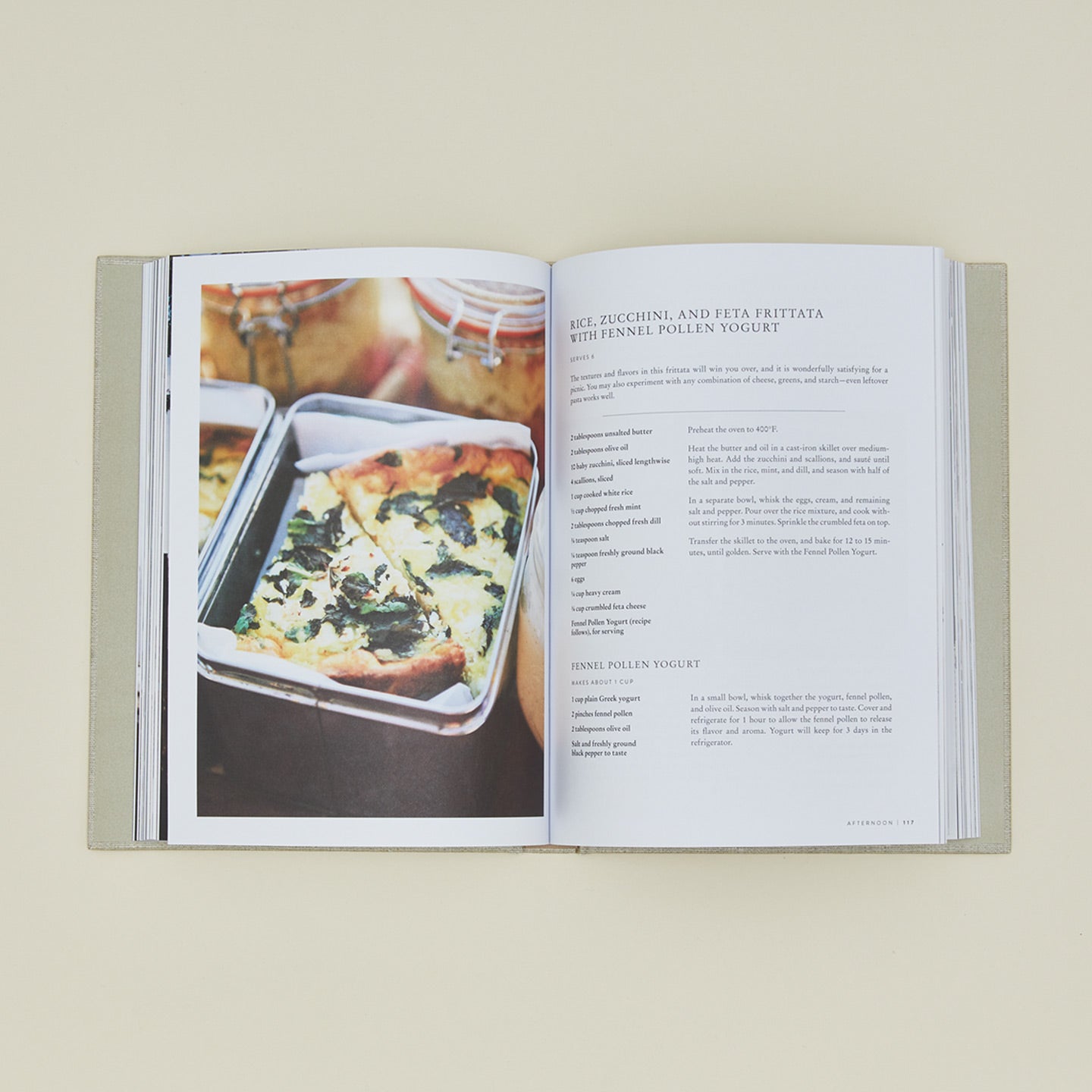 Sunday Suppers cookbook open