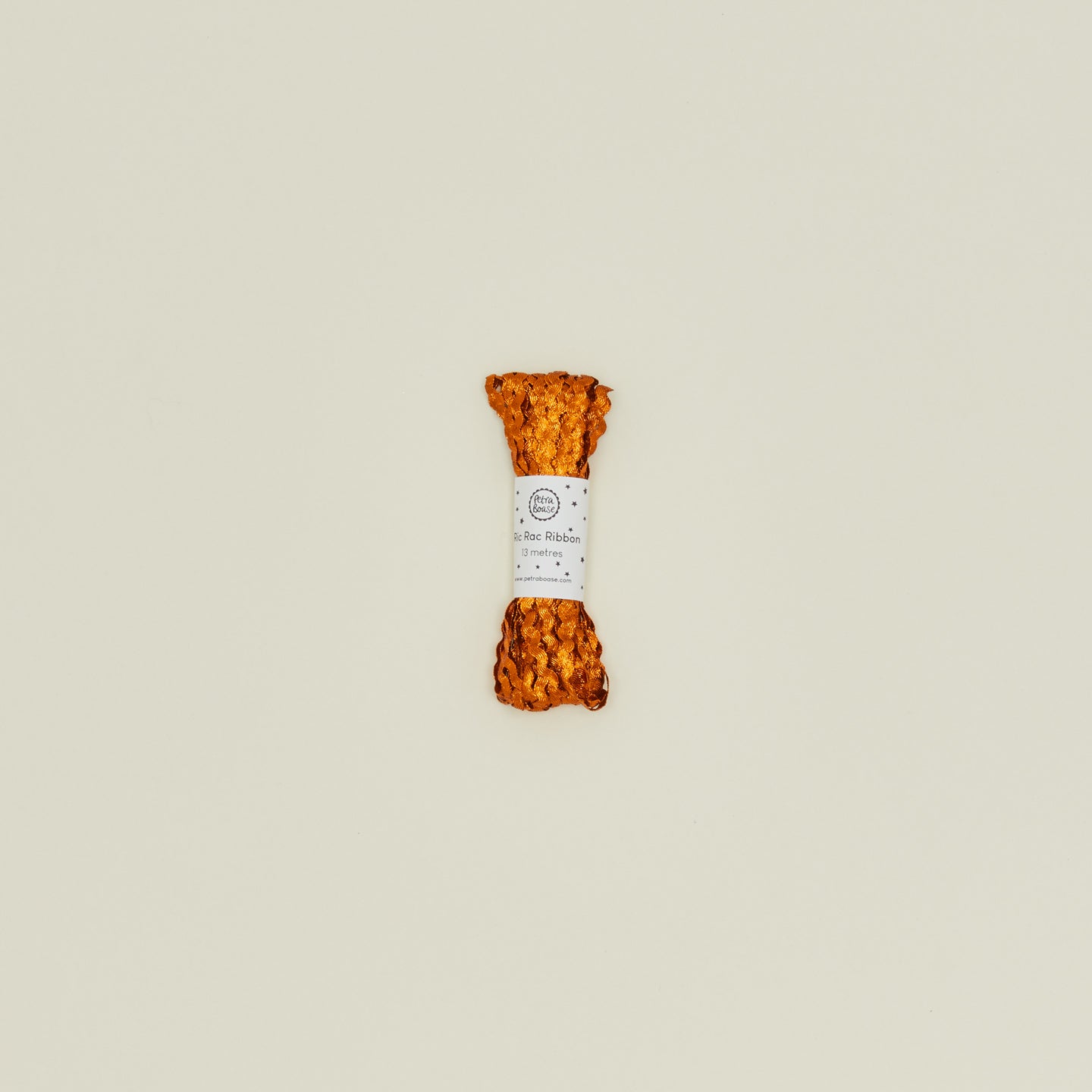 Petra Boase metallic ribbon in orange