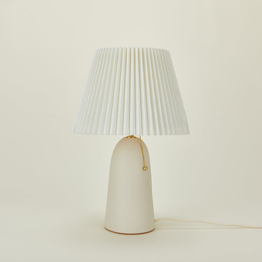 Pleat Table Lamp - Bone