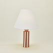 Color story lamp in brick stripe