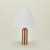Pillar Table Lamp - Brick Stripe