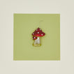 Glass mushroom ornament