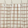 Sun Grid Shower Curtain - Chocolate