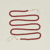 Wood Beaded Garland - Red