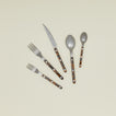 Bistrot Flatware in faux tortoise.