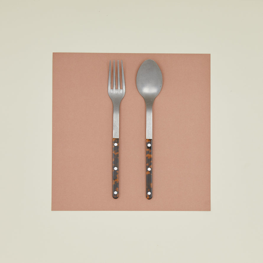 Bistrot Serving Set in faux tortoise.