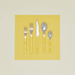 Bistrot Flatware in yellow.