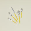 Bistrot Flatware in yellow.