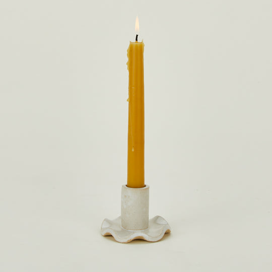 Ruffle Edge Candle Holder