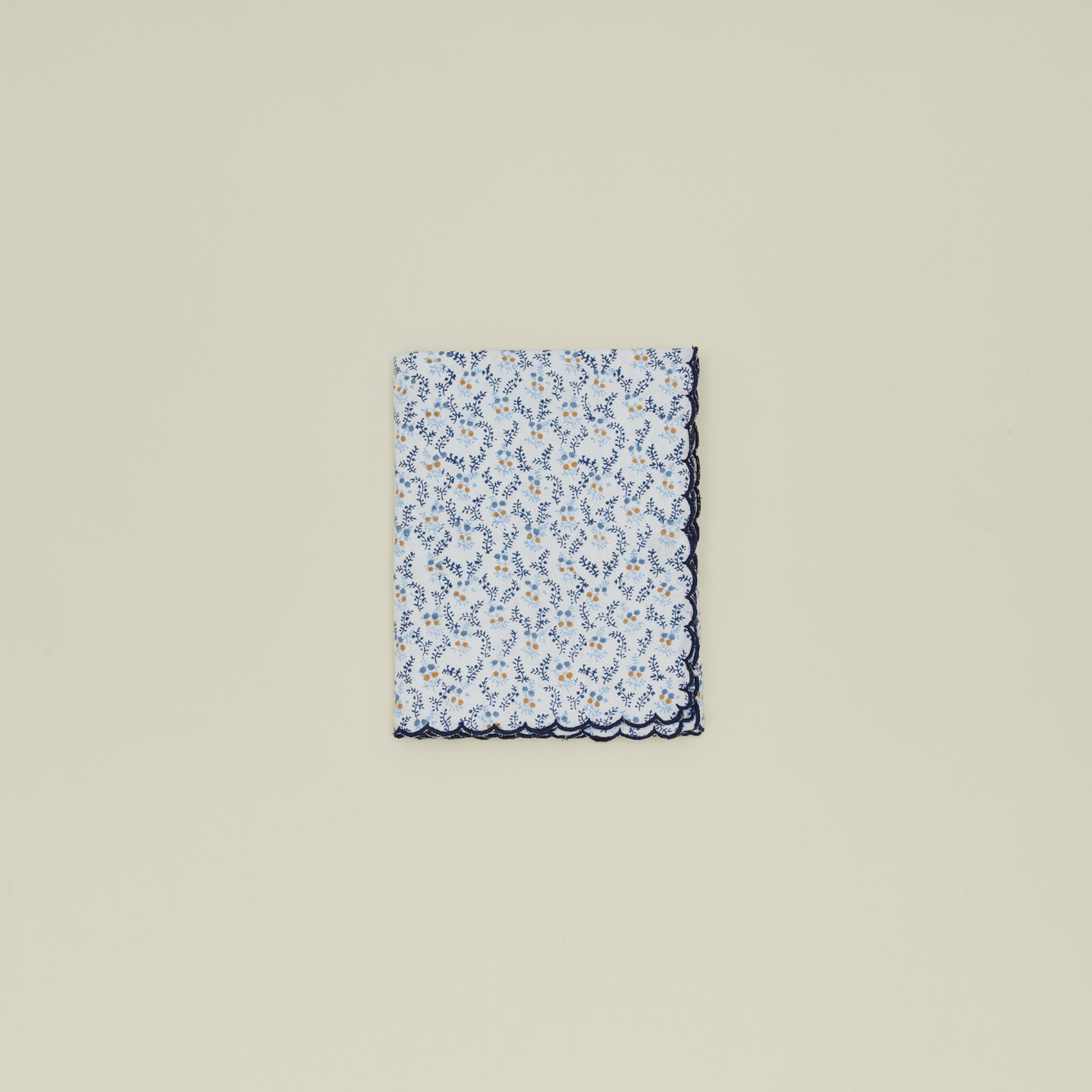Little flowers rectangular tablecloth in blue