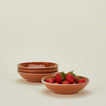 Dotty low bowl set of 4 with strawberries
