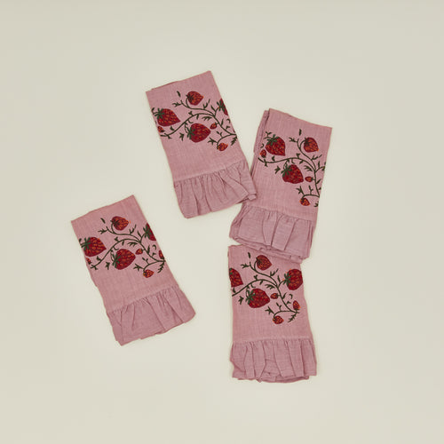 Fraises De Bois Napkins set of 4